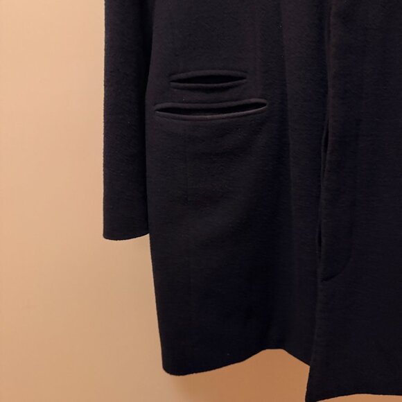 Brooklyn Tailors BKT75 Slim Fit Single Breasted Topcoat in Navy SZ M - Picture 4 of 6